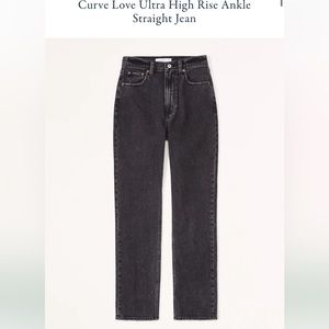 Dark destroy Curve love ultra high rise ankle straight jean